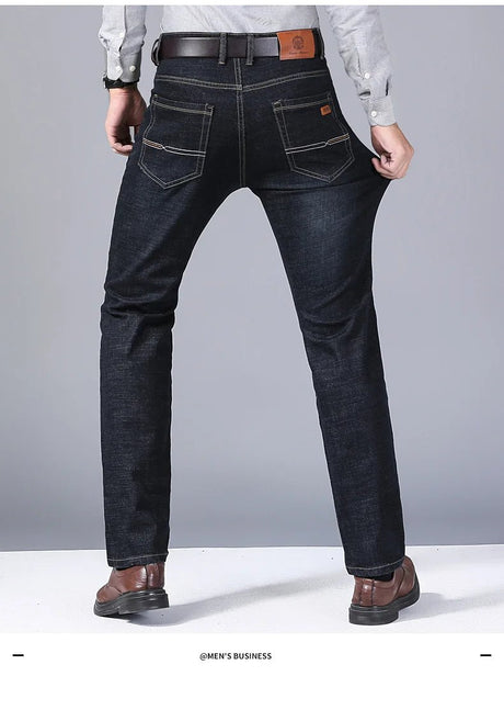 Men’s Classic Black Biker Jeans | Men's Jeans by Anwer Fancy | Worldwide Shipping