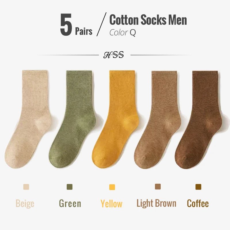 Men’s Combed Cotton Dress Socks (5/10 Pairs) | Men's Socks & Hosiery by Anwer Fancy | Worldwide Shipping