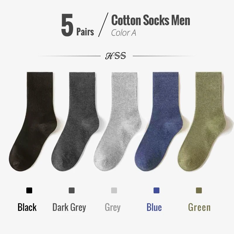 Men’s Combed Cotton Dress Socks (5/10 Pairs) | Men's Socks & Hosiery by Anwer Fancy | Worldwide Shipping