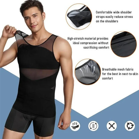 Men’s Compression Shaper Tank Top | by Anwer Fancy | Worldwide Shipping