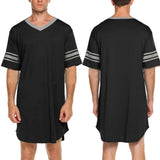 Men’s Contrast Sleep Shirt Robe | Men's Loungewear by Anwer Fancy | Worldwide Shipping