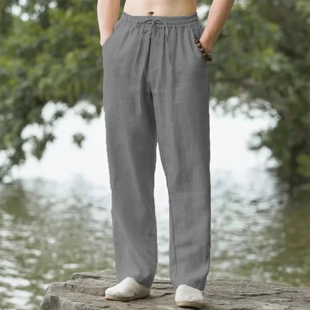 Men’s Cotton Linen Beach Pants | Men's Loungewear by Anwer Fancy | Worldwide Shipping