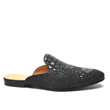 Men’s Crocodile Leather Mules | Men's Mules & Clogs by Anwer Fancy | Worldwide Shipping