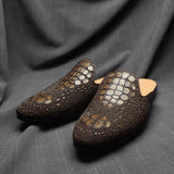 Men’s Crocodile Leather Mules | Men's Mules & Clogs by Anwer Fancy | Worldwide Shipping