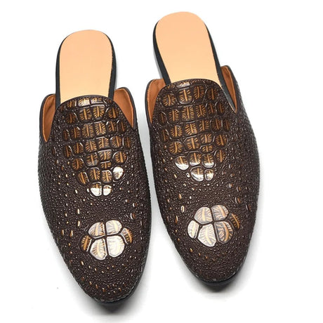 Men’s Crocodile Leather Mules | Men's Mules & Clogs by Anwer Fancy | Worldwide Shipping