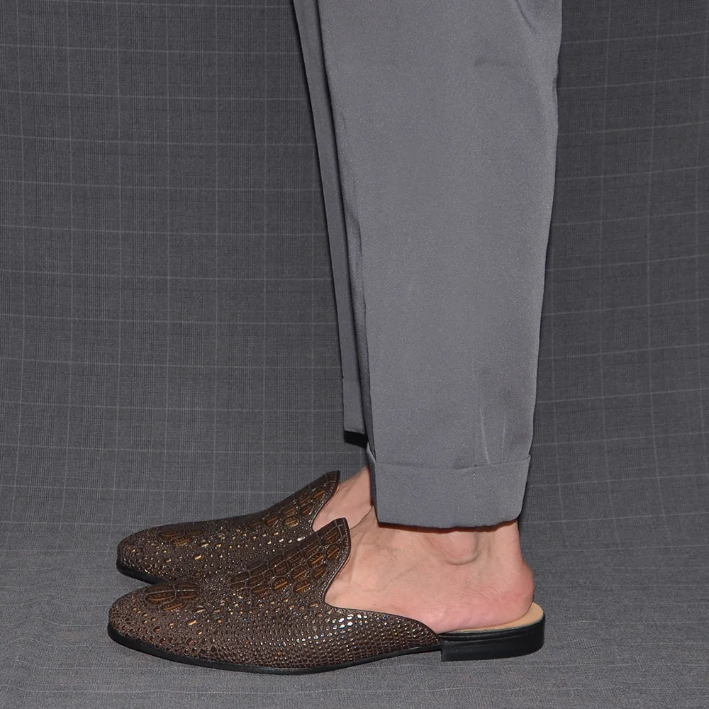 Men’s Crocodile Leather Mules | Men's Mules & Clogs by Anwer Fancy | Worldwide Shipping