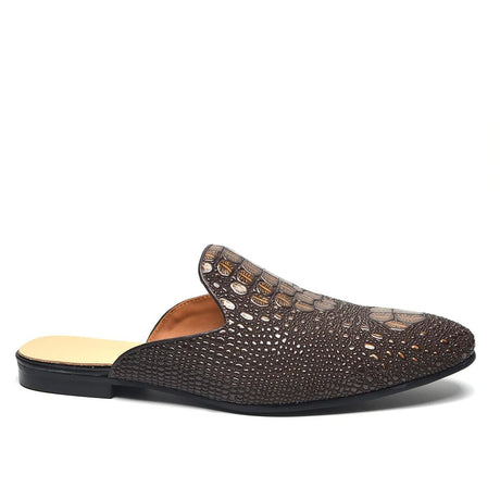 Men’s Crocodile Leather Mules | Men's Mules & Clogs by Anwer Fancy | Worldwide Shipping