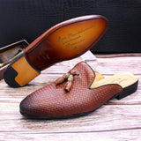 Men’s Designer Leather Mules | Men's Mules & Clogs by Anwer Fancy | Worldwide Shipping
