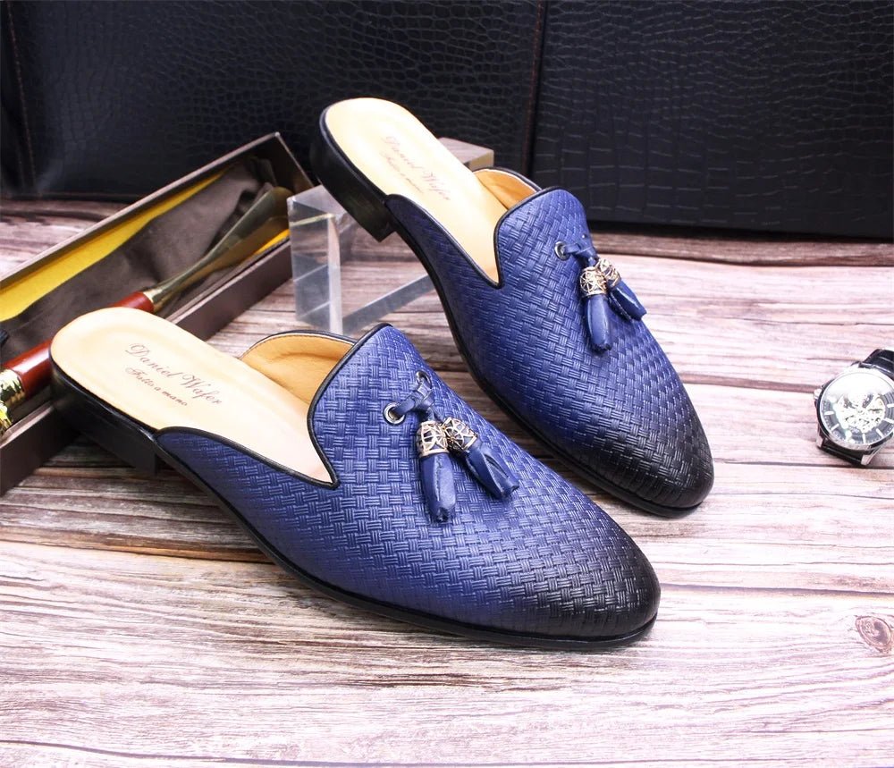 Men’s Designer Leather Mules | Men's Mules & Clogs by Anwer Fancy | Worldwide Shipping