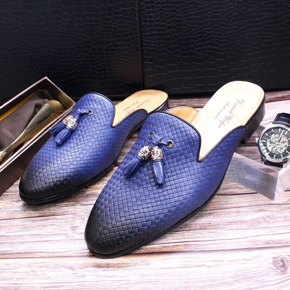 Men’s Designer Leather Mules | Men's Mules & Clogs by Anwer Fancy | Worldwide Shipping