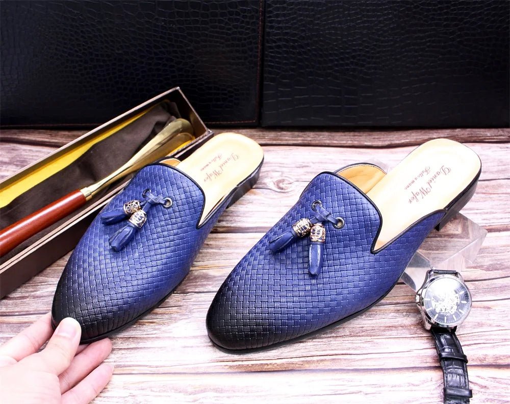 Men’s Designer Leather Mules | Men's Mules & Clogs by Anwer Fancy | Worldwide Shipping