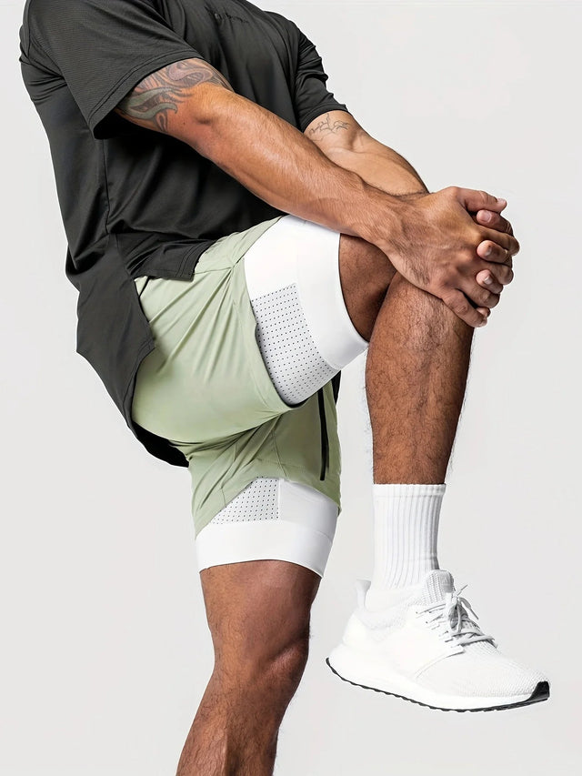 Men’s Double - Layer Basketball Shorts | by Anwer Fancy | Worldwide Shipping