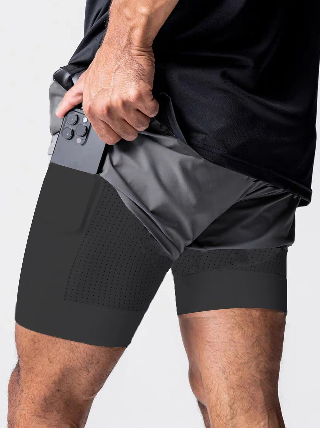 Men’s Double - Layer Basketball Shorts | by Anwer Fancy | Worldwide Shipping