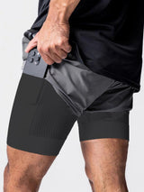 Men’s Double - Layer Basketball Shorts | by Anwer Fancy | Worldwide Shipping