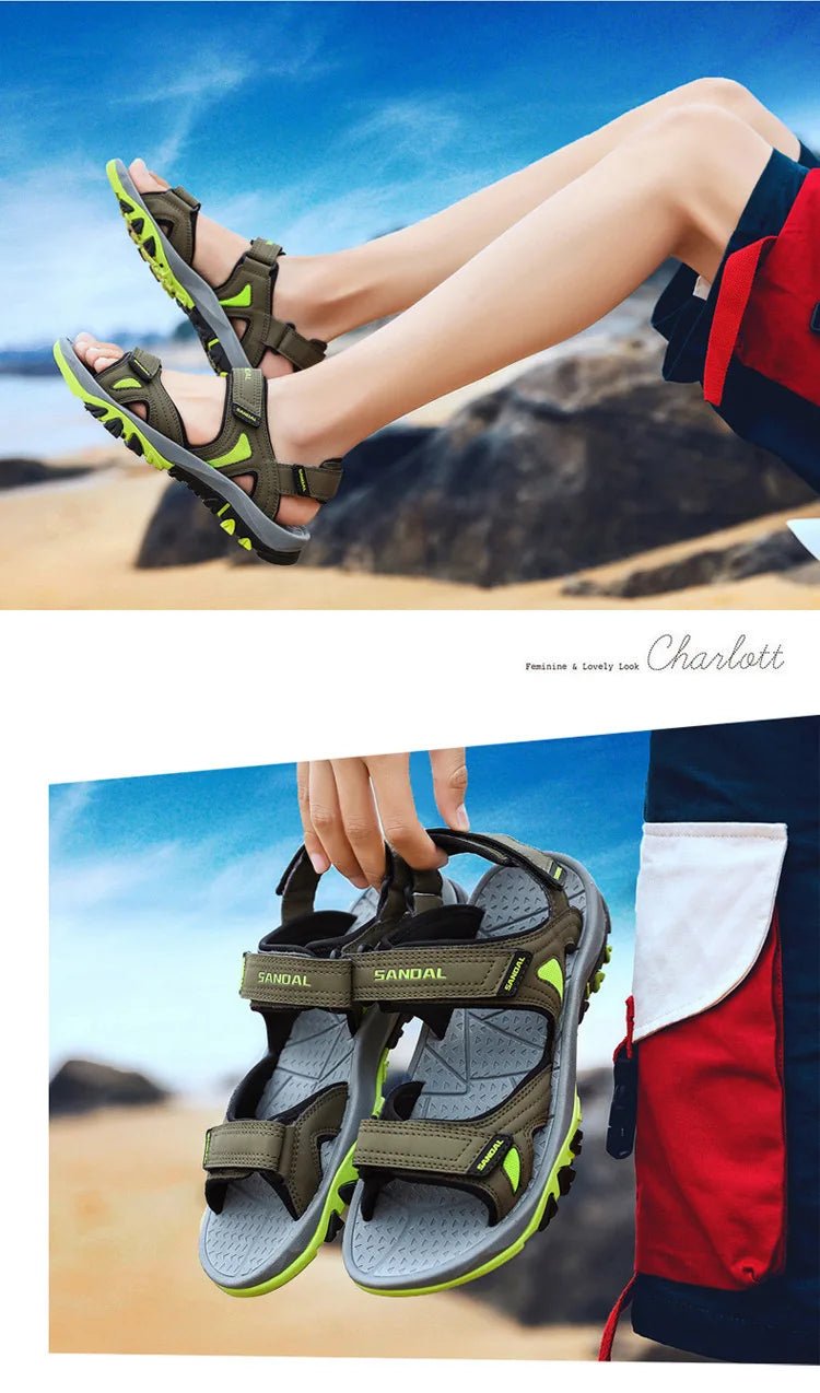 Men’s Genuine Leather Beach Sandals | by Anwer Fancy | Worldwide Shipping