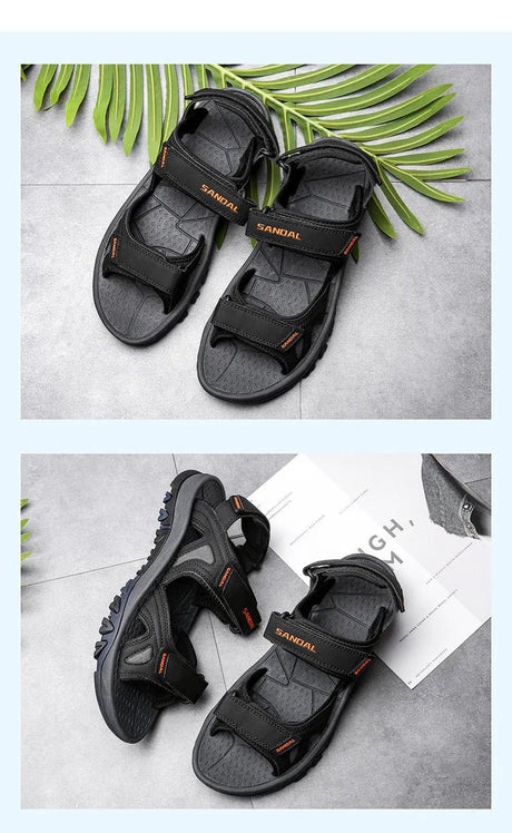 Men’s Genuine Leather Beach Sandals | by Anwer Fancy | Worldwide Shipping