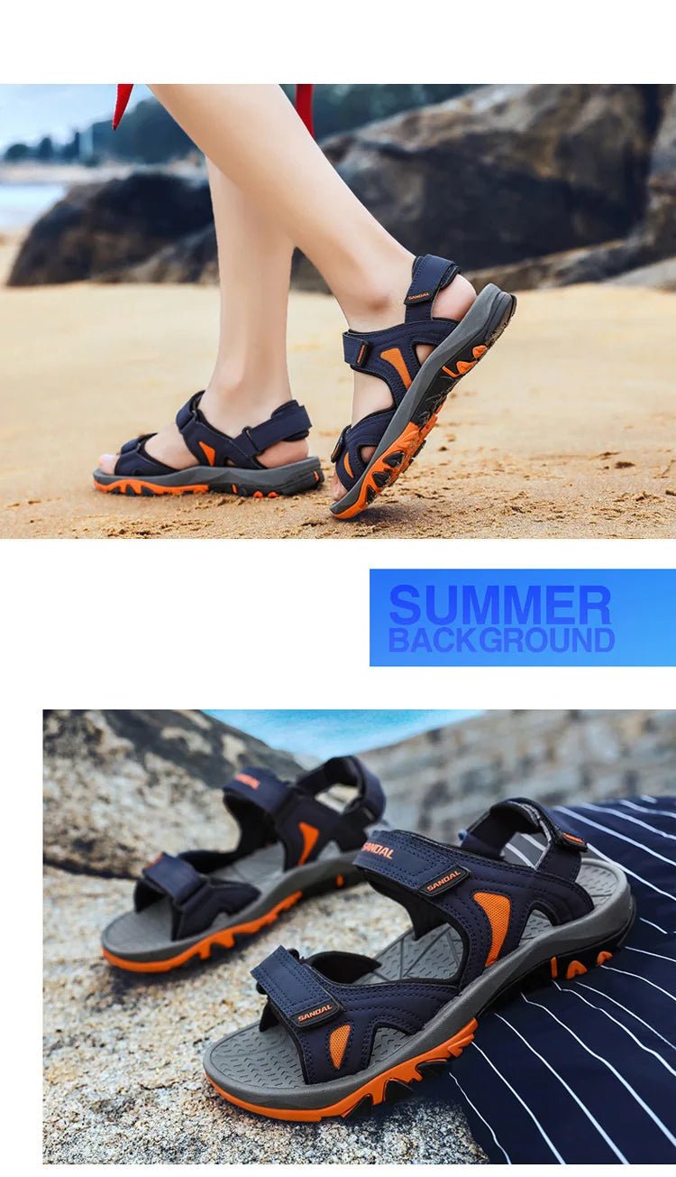 Men’s Genuine Leather Beach Sandals | by Anwer Fancy | Worldwide Shipping