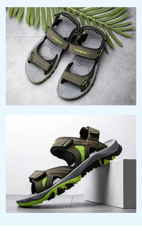 Men’s Genuine Leather Beach Sandals | by Anwer Fancy | Worldwide Shipping