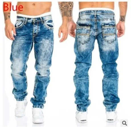 Men’s Hip - Hop Straight Stitch Jeans | Men's Jeans by Anwer Fancy | Worldwide Shipping