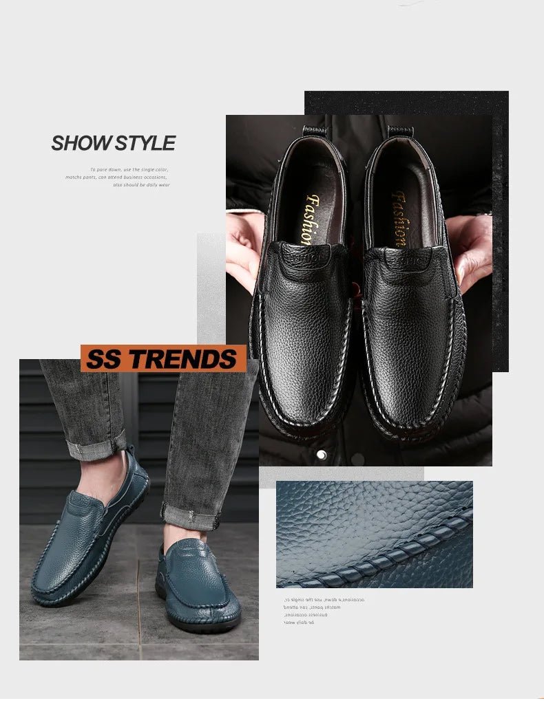 Men’s Italian Leather Driving Loafers | Men's Loafers & Slip - Ons by Anwer Fancy | Worldwide Shipping