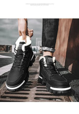 Men’s Lace - Up Plush Platform Snow Boots | Men's Snow Boots by Anwer Fancy | Worldwide Shipping