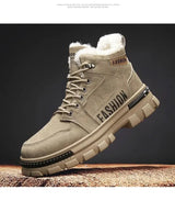 Men’s Lace - Up Plush Platform Snow Boots | Men's Snow Boots by Anwer Fancy | Worldwide Shipping