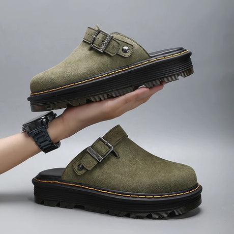 Men’s Leather Casual Beach Slippers | by Anwer Fancy | Worldwide Shipping