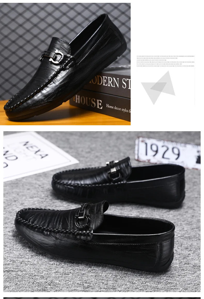 Men’s Luxury Business Leather Loafers | Men's Loafers & Slip - Ons by Anwer Fancy | Worldwide Shipping