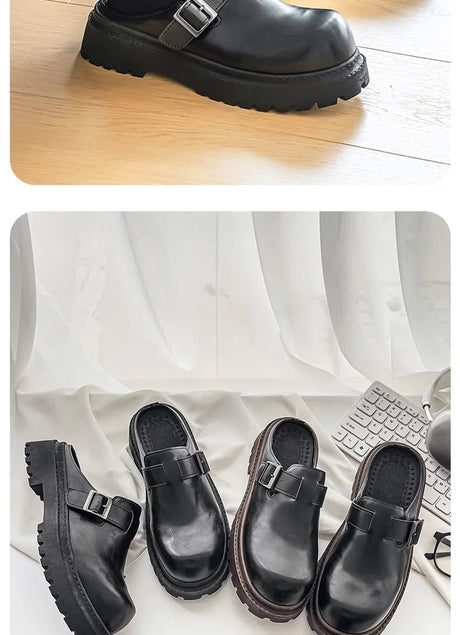 Men’s Outdoor Leather Mules | Men's Mules & Clogs by Anwer Fancy | Worldwide Shipping