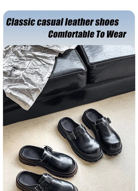 Men’s Outdoor Leather Mules | Men's Mules & Clogs by Anwer Fancy | Worldwide Shipping