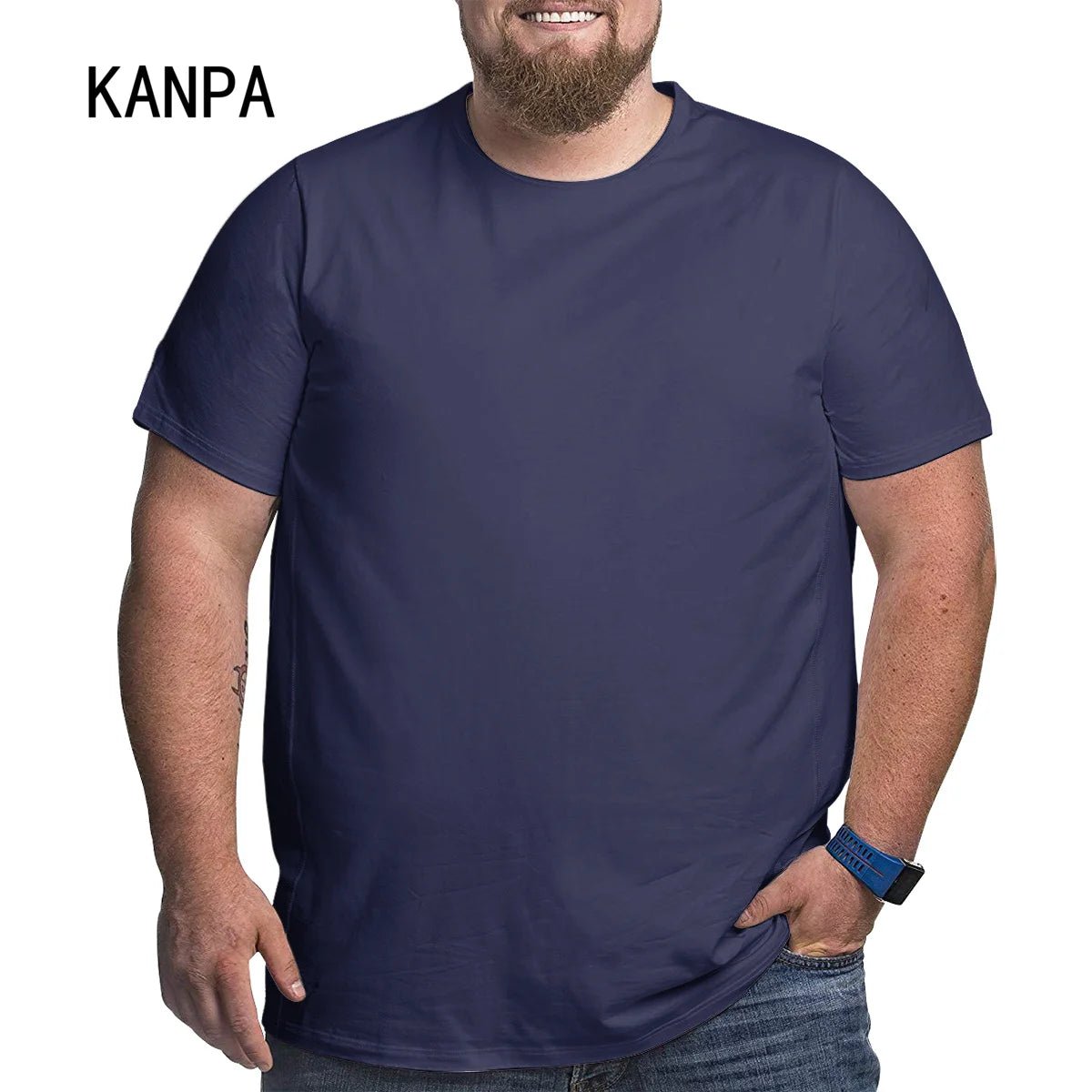 Men's Oversized Plus Size T-Shirt – Short Sleeve | by Anwer Fancy | Worldwide Shipping