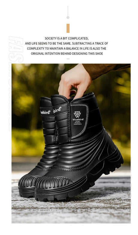 Men’s Plush Warm Outdoor Work Boots | Men's Snow Boots by Anwer Fancy | Worldwide Shipping