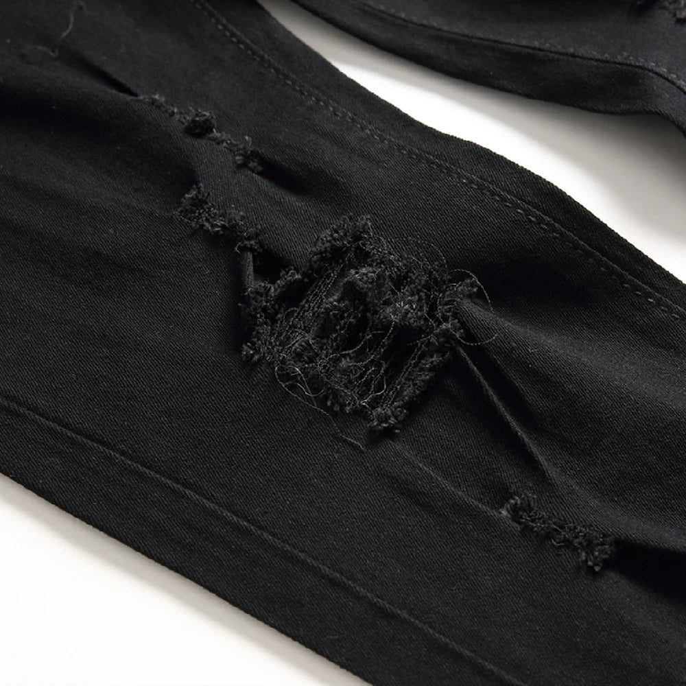 Men’s Ripped Biker Skinny Jeans | Men's Jeans by Anwer Fancy | Worldwide Shipping