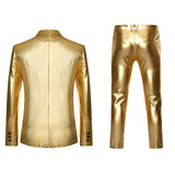 Men’s Shiny Gold Party Suit Set | by Anwer Fancy | Worldwide Shipping