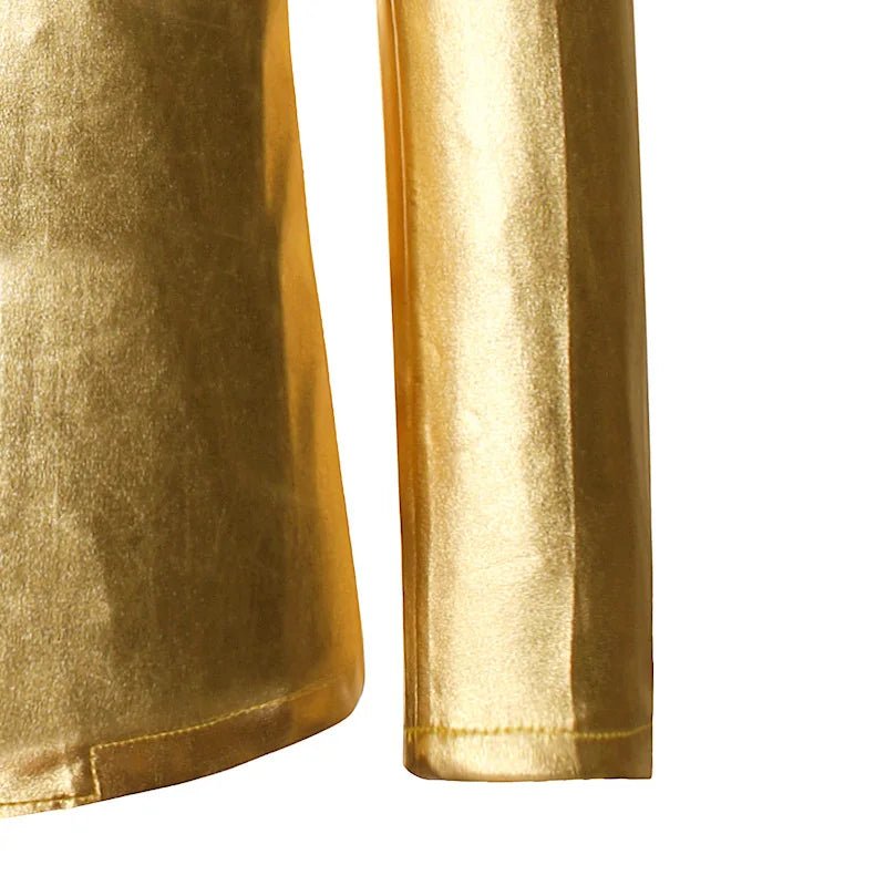 Men’s Shiny Gold Party Suit Set | by Anwer Fancy | Worldwide Shipping