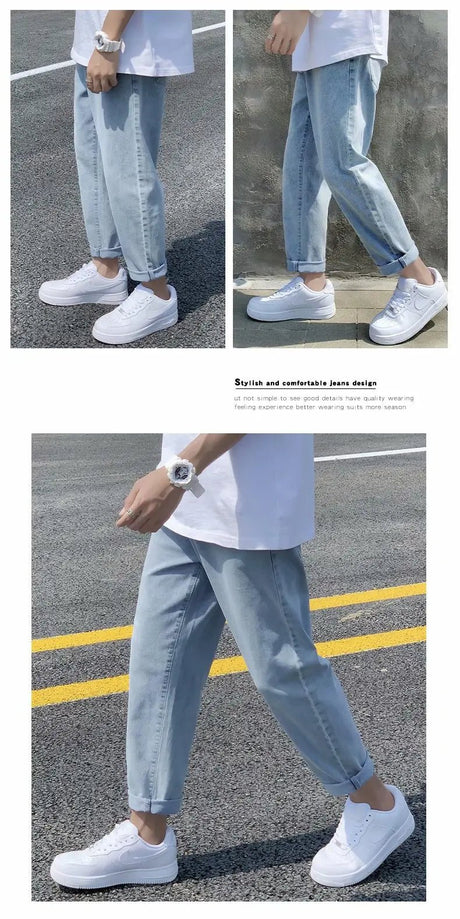 Men’s Simple Straight Denim Jeans | Men's Jeans by Anwer Fancy | Worldwide Shipping