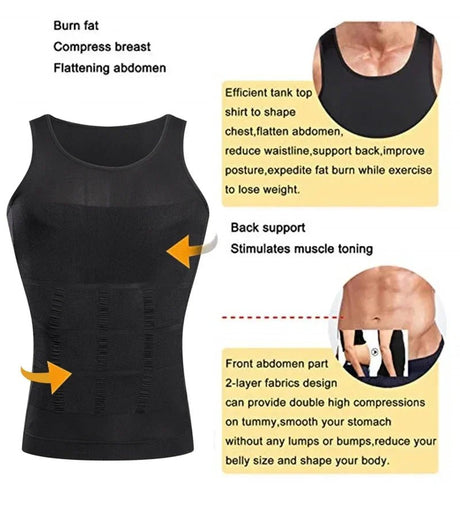 Men’s Slimming Compression Tank Top | by Anwer Fancy | Worldwide Shipping