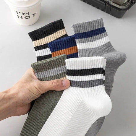 Men’s Striped Low - Cut Casual Socks | Men's Socks & Hosiery by Anwer Fancy | Worldwide Shipping