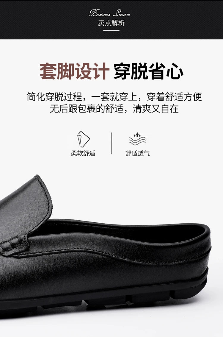 Men’s Summer Leather Mules | Men's Mules & Clogs by Anwer Fancy | Worldwide Shipping