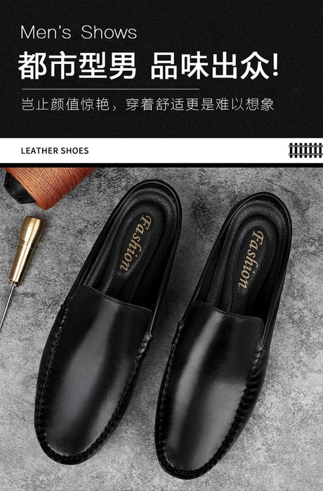 Men’s Summer Leather Mules | Men's Mules & Clogs by Anwer Fancy | Worldwide Shipping