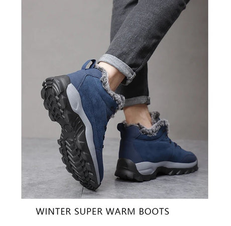 Men’s Thick Sole Winter Ankle Boots | Men's Snow Boots by Anwer Fancy | Worldwide Shipping