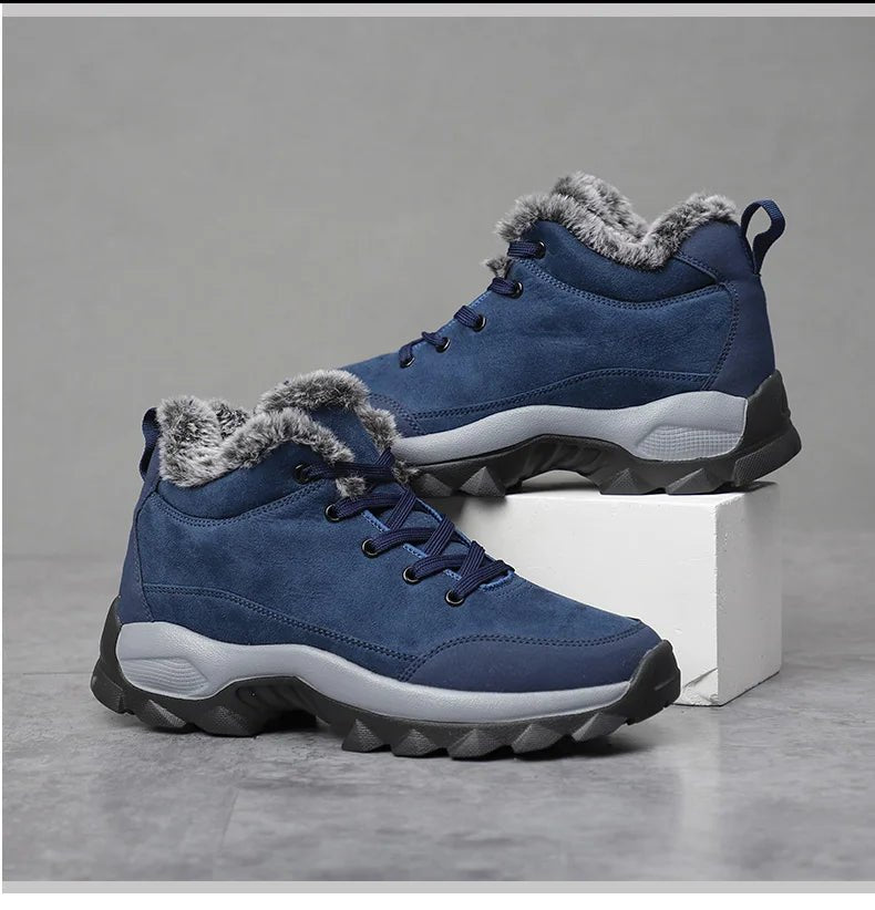 Men’s Thick Sole Winter Ankle Boots | Men's Snow Boots by Anwer Fancy | Worldwide Shipping