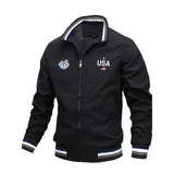 Men’s USA Graphic Varsity Jacket | Men's Jackets &Coats by Anwer Fancy | Worldwide Shipping
