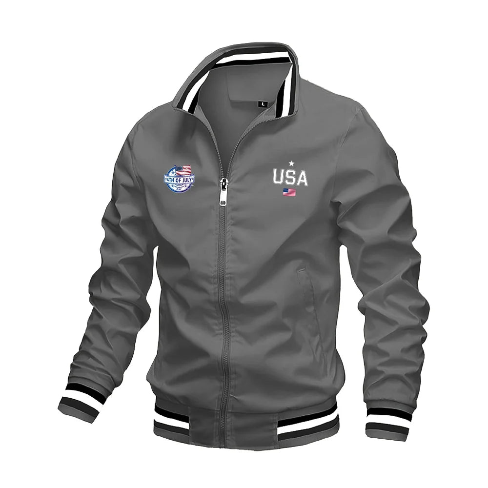 Men’s USA Graphic Varsity Jacket | Men's Jackets &Coats by Anwer Fancy | Worldwide Shipping