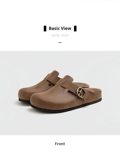 Men’s Vintage Leather Mules | Men's Mules & Clogs by Anwer Fancy | Worldwide Shipping