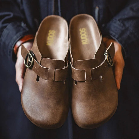 Men’s Vintage Leather Mules | Men's Mules & Clogs by Anwer Fancy | Worldwide Shipping