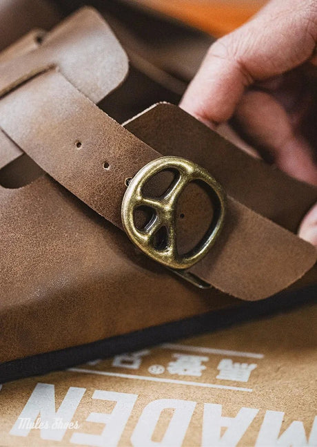 Men’s Vintage Leather Mules | Men's Mules & Clogs by Anwer Fancy | Worldwide Shipping