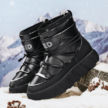 Men’s Waterproof Plush Winter Boots | Men's Snow Boots by Anwer Fancy | Worldwide Shipping