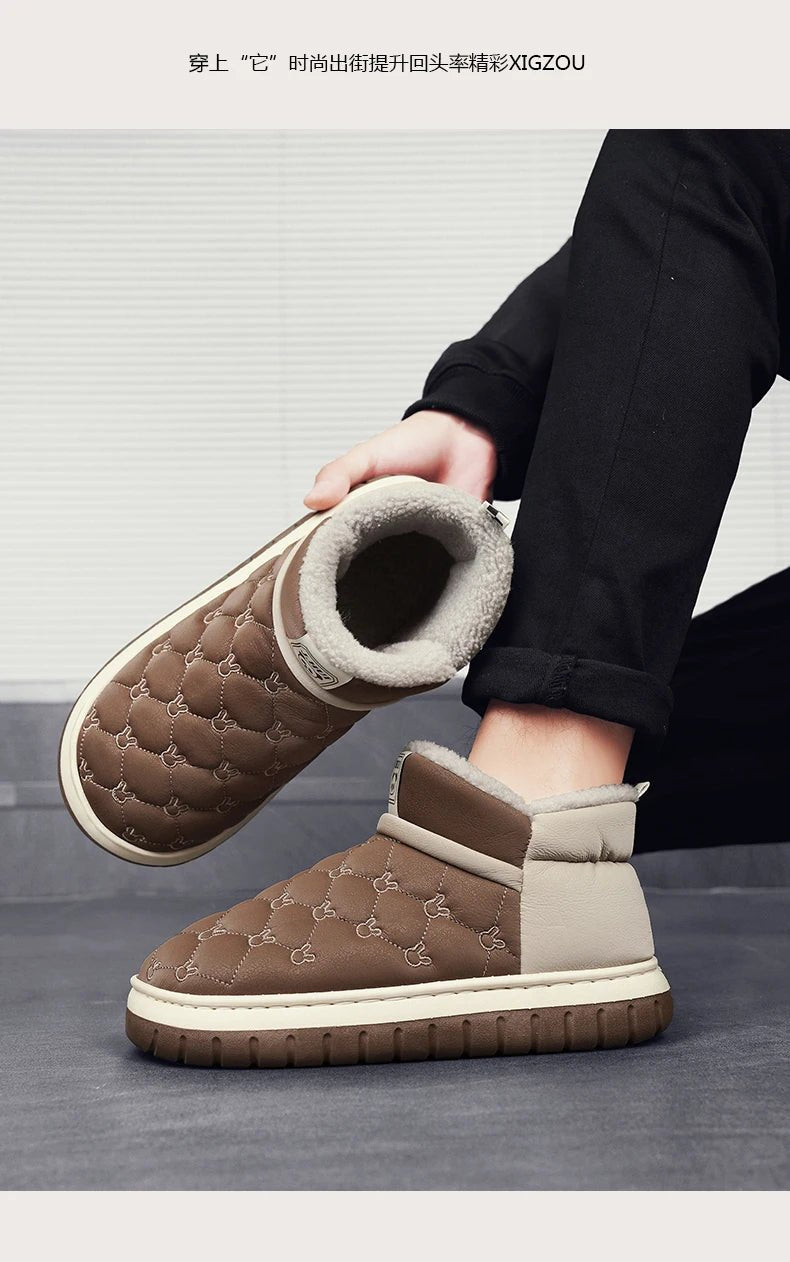 Men’s Waterproof Plush Winter Snow Boots | Men's Snow Boots by Anwer Fancy | Worldwide Shipping