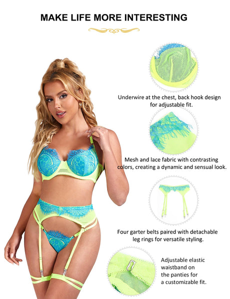 Plus Size Lace Lingerie Set | by Anwer Fancy | Worldwide Shipping